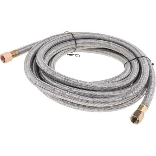 5/8 Inch 16 FT Propane Gas Oven Connecting Metal Braided Enhanced Gas Hose