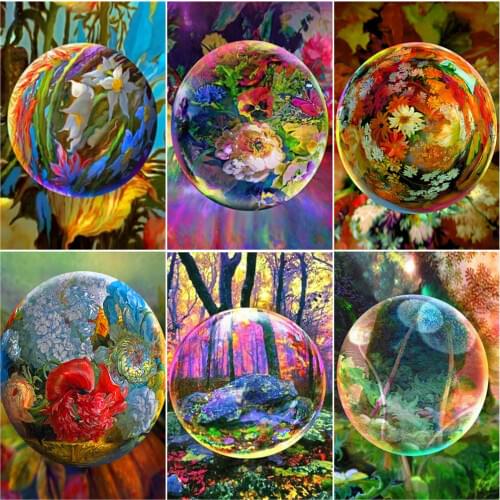 AZQSD DIY Unframe Painting By Number Flowers Canvas Kits Handpainted Gift Coloring By Numbers Landscape Home Decoration