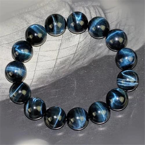 Top Natural Blue Tigers Eye Bracelet For Women Men Stretch Round Beads Stone Jewelry Strands AAAAA 8mm 10mm 12mm 14mm 16mm 18mm