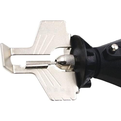 Chain Saw Sharpening Attachment Sharpener Guide Drill Adapter Head Ruler