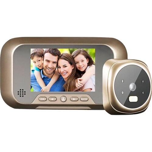 3.0'' Digital Door Viewer Smart LCD Digital Peephole Door Camera Viewer HD Monitor with Night Vision Wide View Angle
