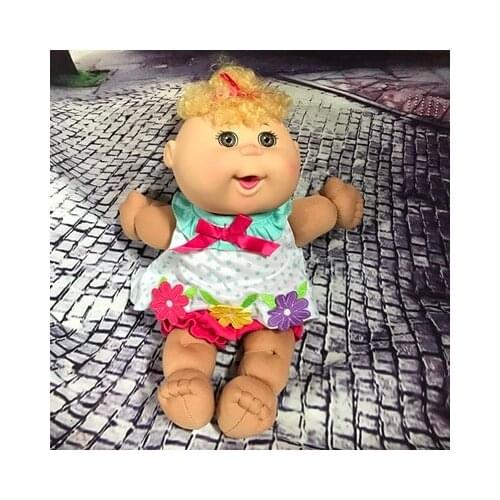 21cm Lovely cabbage patch kids baby doll bounces back collects birthday gifts for girls