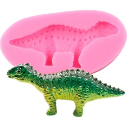 Dinosaur Silicone Mold Sugarcraft Fondant Cake Decorating Tools Baby Birthday Polymer clay Candy Chocolate Gumpaste Moulds