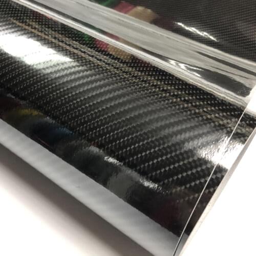 Good quality Like Glossy 6D Carbon glossy film with air free bubbles for car body decoration film 6D carbon fiber sticker