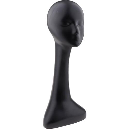 22.4in Tall Wig Display Mannequin Head w/Mounted Hole, Multi-Use for Displaying Wigs,Hats,Caps,Scarves,Necktie Accessories