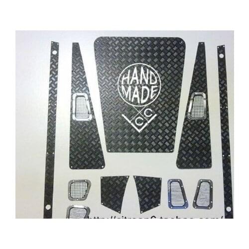 Metal Body Skid plate for 1/10 Gelande II Cruiser/FJ40 SCX10 Defender D90 Wrangler Rock Cralwler
