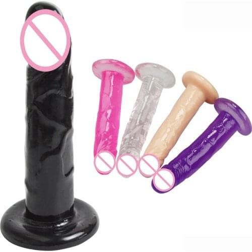 Soft Jelly Dildo Realistic Anal Dildo Penis Suction Cup Male Dick Female Masturbation Erotic Toys for Adult Sex Toys for Woman