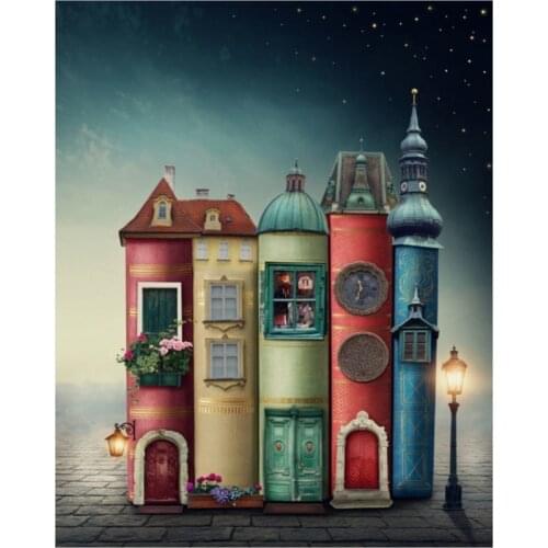 Nova 1000-2000 Piece Night Lighting Up Books Puzzle - Elena Schweitzer-Fantastic City Puzzle-Adhesive Gift