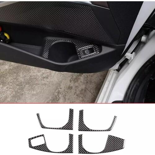NEW-for-BMW 3 Series G20 G28 2019-2020 Real Carbon Fiber 3D Sticker Door Water Cup Holder Panel Interior Car Accessories