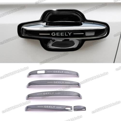 Lsrtw2017 Carbon Fiber Abs Car Rearview Headlight Frame Trims for Geely Boyue Atlas Emgrand 2016 2017 2018 2019 2020 Accessories