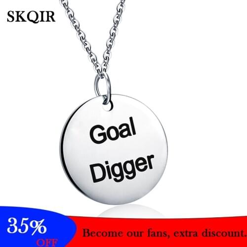 Custom Name Necklace Engrave Letter Coin Pendant Personalized Round Necklace Stainless Steel Silver Color Jewelry Gift