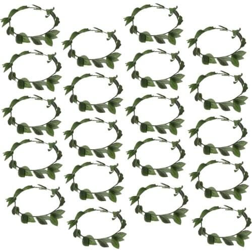 Set of 20 Pieces Novelty Greek Roman Goddess Toga Leaves Laurel Wreath Headband Beach Party Costume Photo Prop