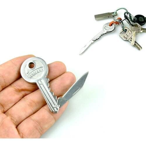 Folding mini key razor blade camping portable multitool edc outdoor Package Carabiner multi tool cutting parcel Paring cutter