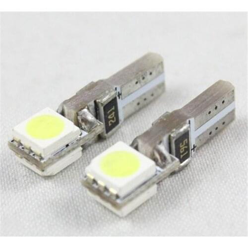 T5 2SMD 5050 Instrument lamp Dashboard Warning Indicator Light 12V LED White Lights LED Gauge Dashboard Wedge Light