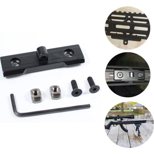 Tactical Bipod Mount M-lok Bipod Adapter Handguard Rail For Harris Bipods Hunting Aluminum Black