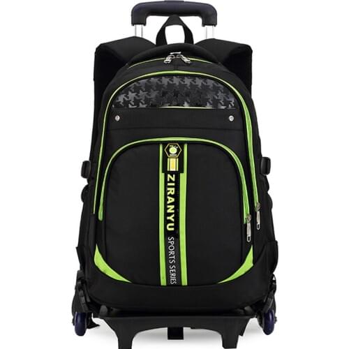 Waterproof Nylon children school bags 3 wheels Palou kids backpack Child shoulder Girls Book bag Boy students trolley schoolbag