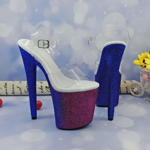 Leecabe 8Inch/20cm Womens Platform Sandals party High Heels Shoes Pole Dancing Shoes