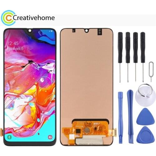 OLED Material LCD Screen and Digitizer Full Assembly for Samsung Galaxy A70 SM-A705 6.39 inch / 6.7 inch