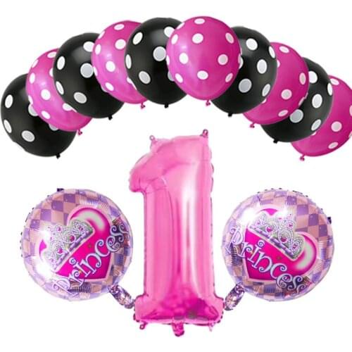 13pcs Number Foil balloon Birthday party decoration kids Adult helium globos 32 inch123 digital dot ballons baby shower toys