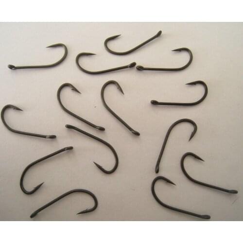 20PCS D-Rig Hook Matt Black Coated-Micro Barbed-Chemically Sharpened-PTFE Coated FOR CARP FISHINGS