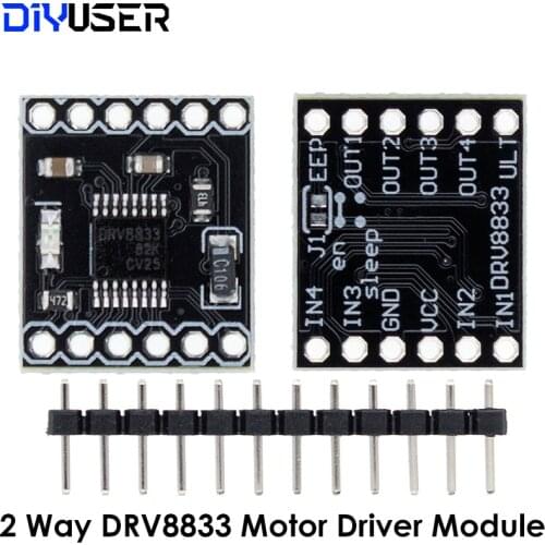 DRV8833 2 Channel DC Motor Driver Module Board 1.5A 3V-10V
