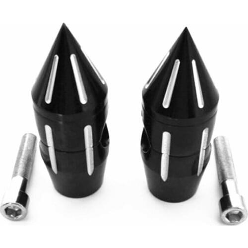 2x Universal Custom Spike 2'' Rise Billet Handlebar Risers Scooter Offroad Chopper Cafe Racer Old School
