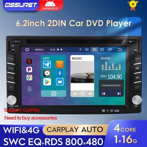 2din Car Radio Android 10 Mirrorlink Bluetooth GPS Wifi FM Car Multimedia Player For Volkswagen Nissan Hyundai autoradio Camera