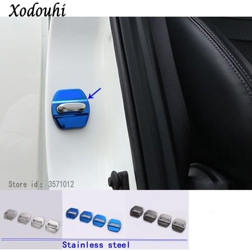 Car Anti Rust Water Proof Door Lock Keys Key Protection Buckle 4pcs For Nissan X-Trail XTrail T32/Rogue 2017 2018 2019 2020