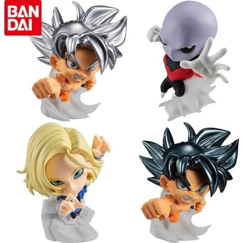 Bandai Genuine Gashapon Toy Dragon Ball Super Gashapon Soldier Action Figure Doll 04 Son Goku Broli Vegeta Collection