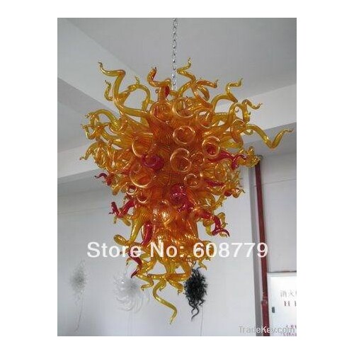 Free Shipping Red and Yellow Flush Mount Kitchen Chandeliers