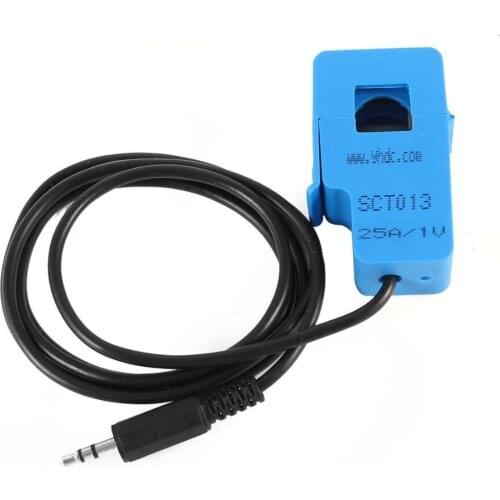Free shipping SCT013-025 Input 0-25A Output 0-1V Suspension Type Split Core Current Sensor AC Current Transformer Test Current