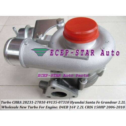 Free Ship TF035 49135-07310 28231-27810 49135-07311 49135-07312 28231-27750 49135-07400 Turbo For HYUNDAI Santa Fe D4EB 2.2L