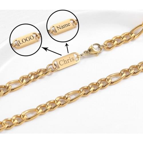 Figaro Chain Gold Chain Hip Hop Chain For Men/Women Necklace Bracelet Anklet Fashion Chain High Quality Stainless Steel Chain