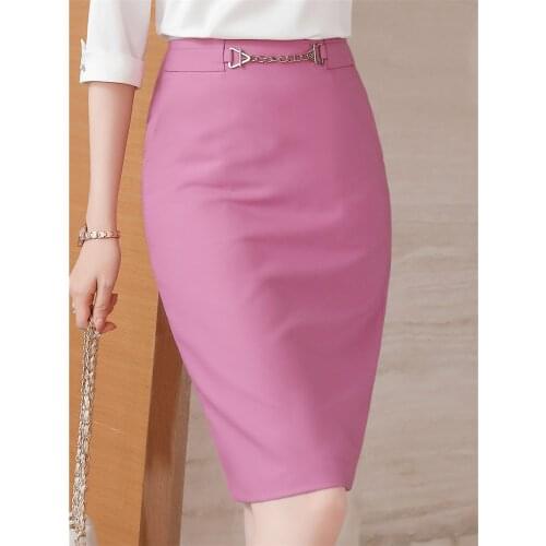 Dushicolorful High-waisted Pencil Skirts