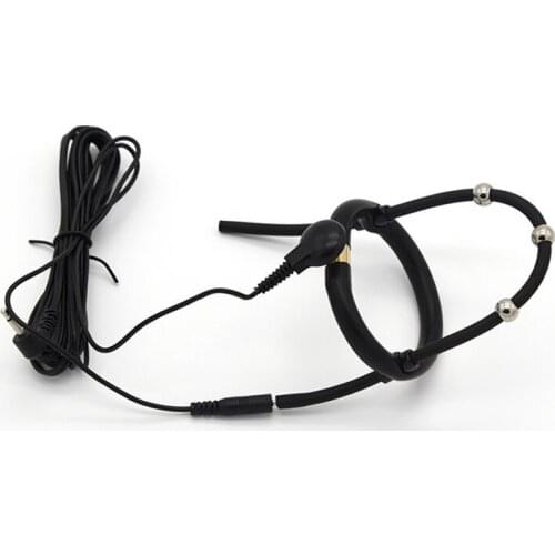 Electro Shock Steel Beads Silicone Glans Ring Penis Rings Chastity Sex Products Cock Ring Medical Toy for Men DIY Accessories