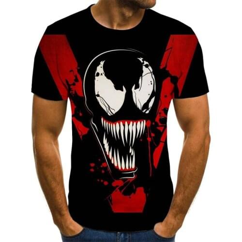 Venom 3d Printing T-Shirt Men And Women Oversized T-Shirt Casual Fitness Sports T-Shirt Shirt Funny Summer Hot Sale