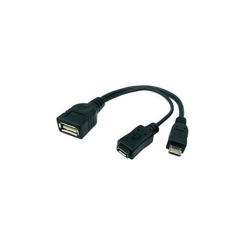 NGFF Micro USB Host OTG Cable w USB Power for i9100 i9300 i9220 i9250 N7100 Xoom