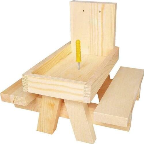 Squirrel Feeder For Outside Environmentally Friendly Wood Squirrel Feeders