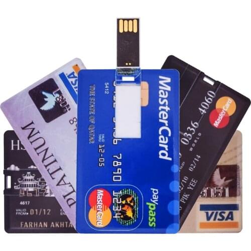 Credit Bank Card HSBC Master Card Memory Stick Flash USB 8GB 16GB Pendrive USB Flash Drive 2.0 32GB 64GB Pen Drive Memoria USB