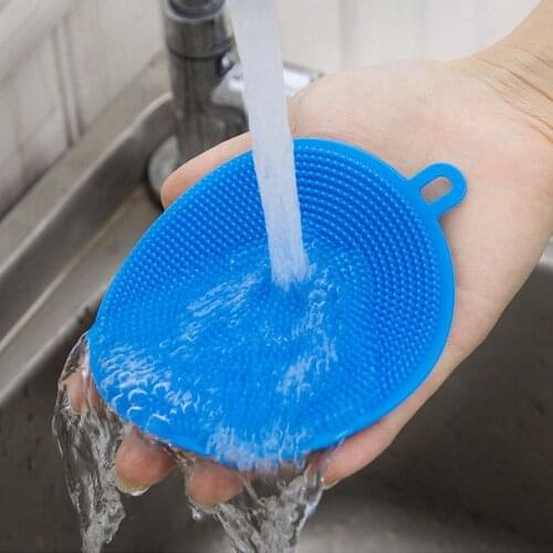 2021 Best Selling Dishwashing Towels Silicone Cleaning Brush Dish Towel Washing Rags Household Cleaner Tools Kitchen Dishcloth