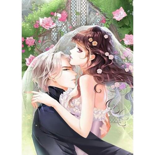 XUEQIXIOZU 5D DIY Anime Couple Diamond Painting Full Square/Round Diamond Embroidery Set Home Background Wall Decoration Gift