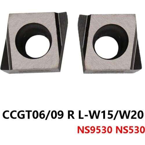 Original CCGT 06 CCGT060202 CCGT060204 CCGT09T302 CCGT09T304 NS530 NS9530 R L W15 W20 FR Cutting Carbide Inserts Turning Tools