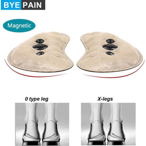 1Pair Magnetic Arch Support Pad for High Heels Flat Feet Orthotics Orthopedic Insoles Corrective O/X Type Leg for Kids Adults