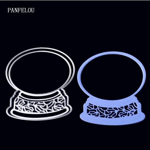 PANFELOU New year Crystal ball Scrapbooking DIY album cards paper die metal craft stencils punch cuts dies cutting