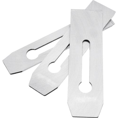 Durable 1-piece bearing steel 38/44/51mm woodworking planer blade blade cutter hand planer replacement blade hand tool parts