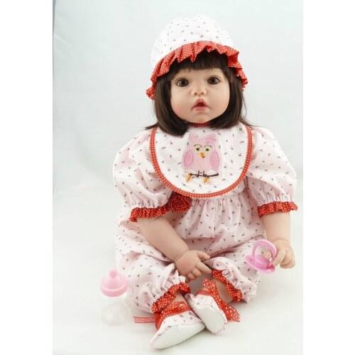 22 Inch 55cm Lifelike Real Bebes Reborn Silicone Reborn Menina Baby Doll Toys for Girls Birthday Gift Bonecas Brinquedos