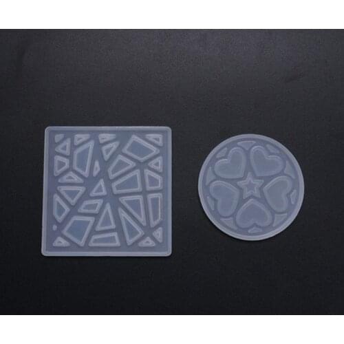 Crystal Epoxy Resin Mold Irregular Love Heart Printing Casting Mould DIY Crafts 85LB