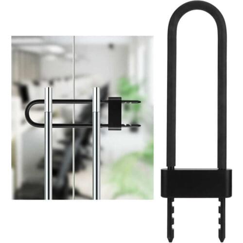 Smart Fingerprint U-Shaped Lock Glass Door Office Warehouse Anti Theft Lock Motorcycle Bicycle Security U Lock USB Charging