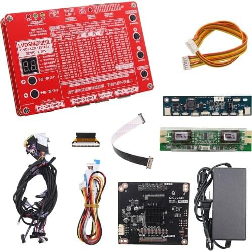 4K 2K LVDS LCD Tester LCD LED Panel Tester w/ 4K Adapter Board Max 2048x1536 For TV Laptop Screen