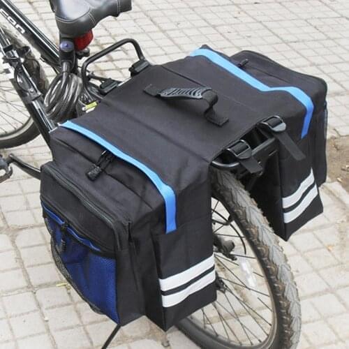 30L MTB Bicycle Carrier Bag Rear Rack Bike Trunk Bag Luggage Pannier Back Seat Double Side Cycling Bycicle Bag Durable Travel